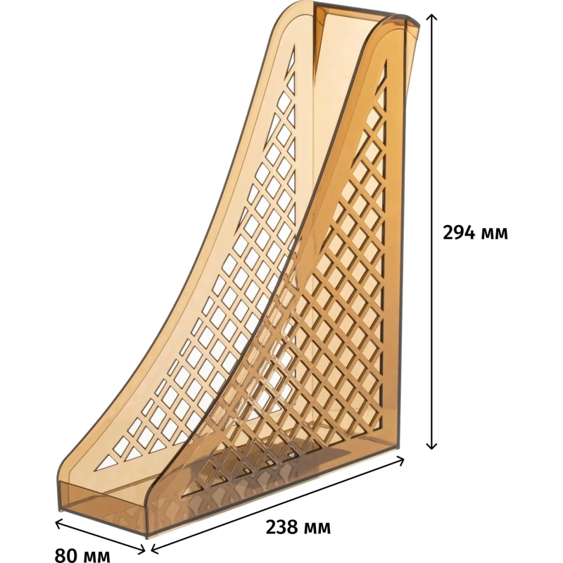Лоток вертикальный Attache 80мм тонированный
