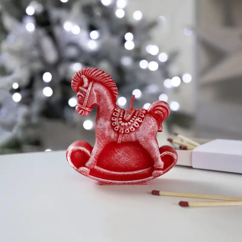 Свеча фигурная «Лошадка-качалка», красная Свеча фигурная «Лошадка-качалка», красная