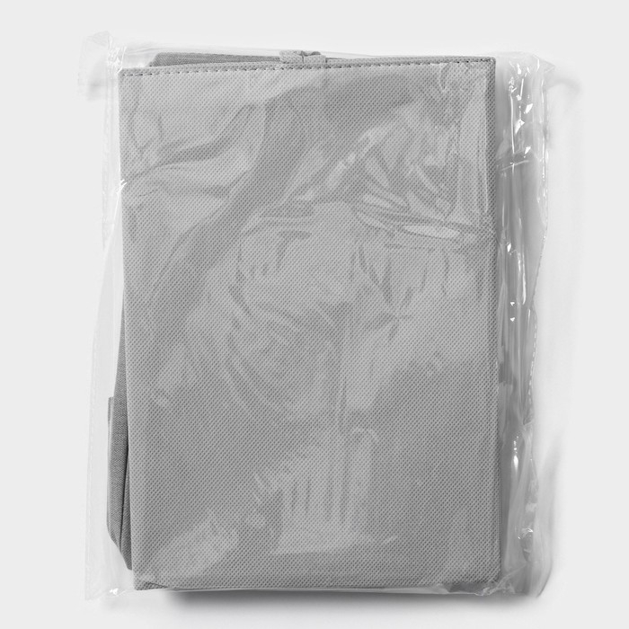 Короб для хранения LaDо́m, 29&times;20&times;14 см, цвет серый