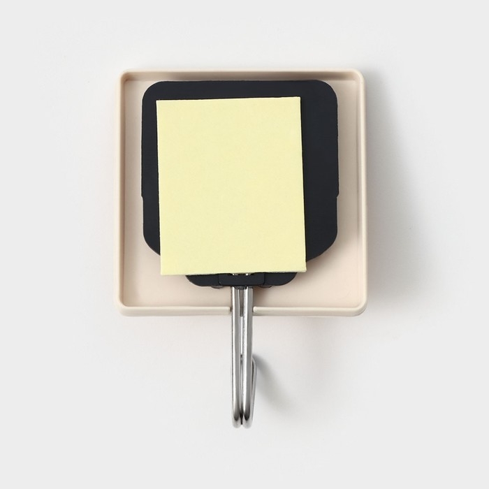 Крючки самоклеящиеся Доляна «Квадрат», 3 шт, цвет светлое дерево Крючки самоклеящиеся Доляна «Квадрат», 3 шт, цвет светлое дерево