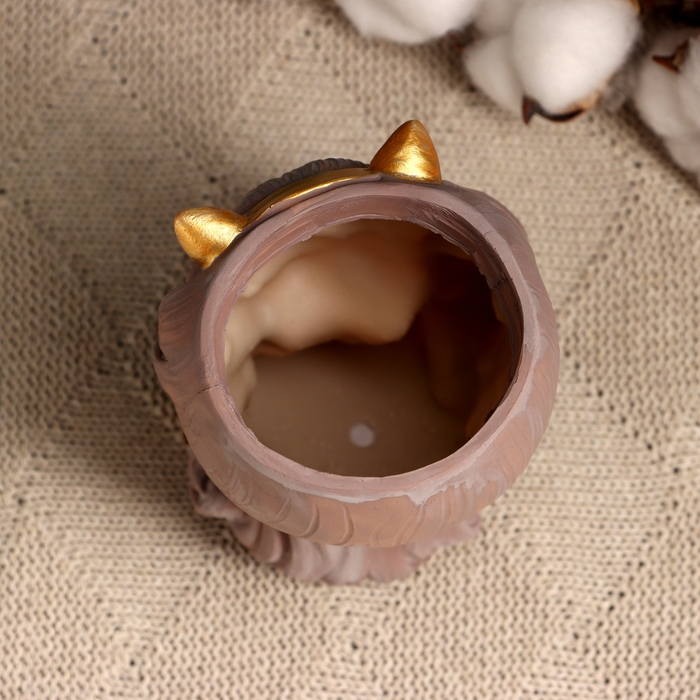 Кашпо  Кашпо "Мечтательница" розовое, 8х9х12см, 0,25л, d-5,5 см