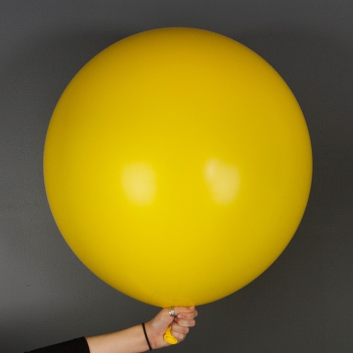 Шар латексный 36 Шар латексный 36", пастель, 1 шт., жёлтый
