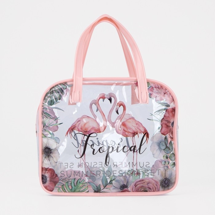 Косметичка на молнии, цвет розовый Косметичка на молнии, цвет розовый