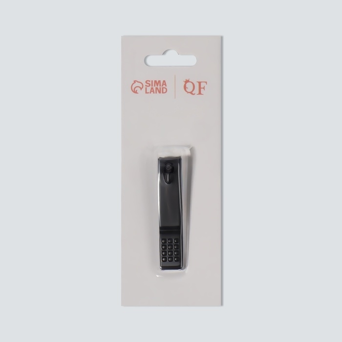 Кусачки-книпсер маникюрные, 5,9 см, на блистере, цвет чёрный