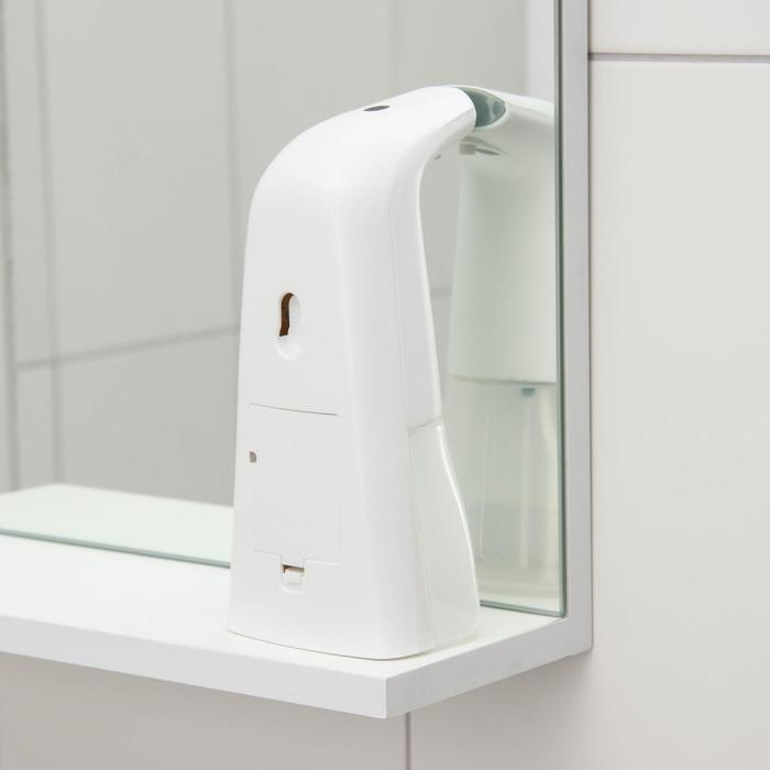 Диспенсер для антисептика/пенного мыла, 300 мл, сенсорный на батарейках, цвет белый Диспенсер для антисептика/пенного мыла, 300 мл, сенсорный на батарейках, цвет белый