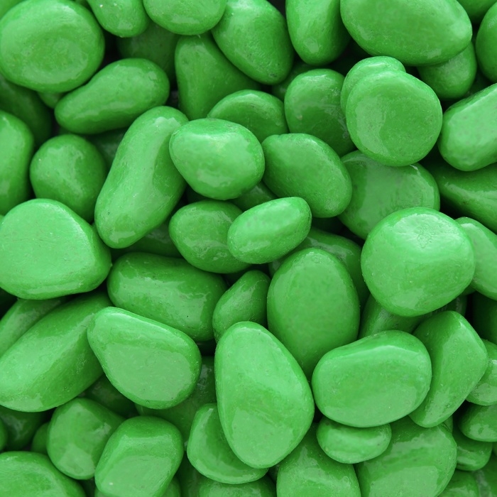 Грунт для аквариума  Грунт для аквариума "Галька цветная,  салатовая" 800г фр 8-12 мм