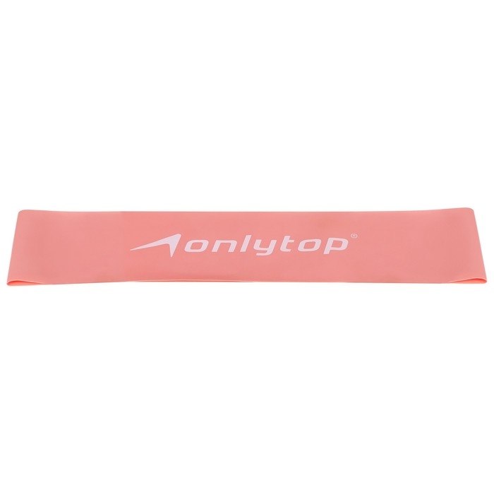 Фитнес-резинка ONLYTOP, 30,5х7,6х0,035 см, нагрузка 3 кг, цвет розовый