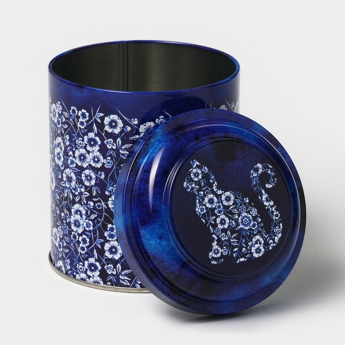 Банка для сыпучих продуктов «Ультрамарин», 0,8 л, d=9,9 см, h=11 см, жесть