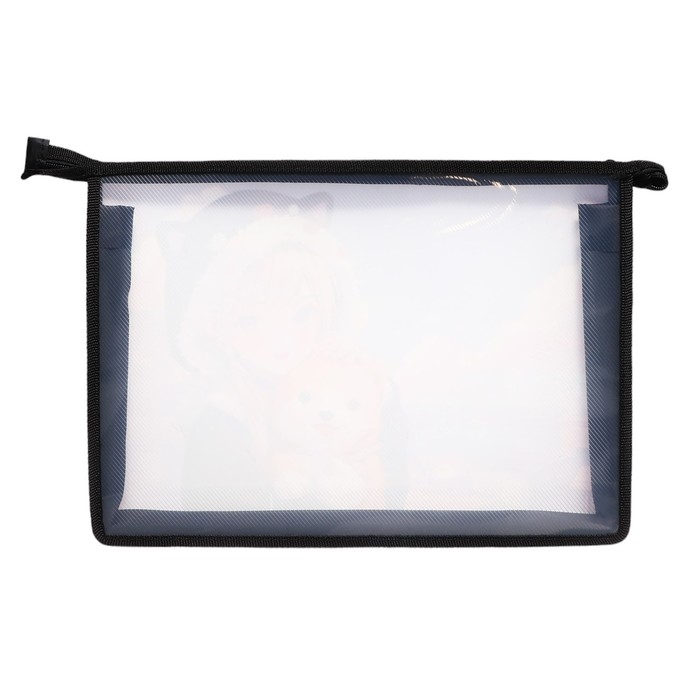 Папка для тетрадей А4, 325 х 230 х 55 мм, молния сверху, пластиковая, ПМ-А4-29 Calligrata  Папка для тетрадей А4, 325 х 230 х 55 мм, молния сверху, пластиковая, ПМ-А4-29 Calligrata "Корея"