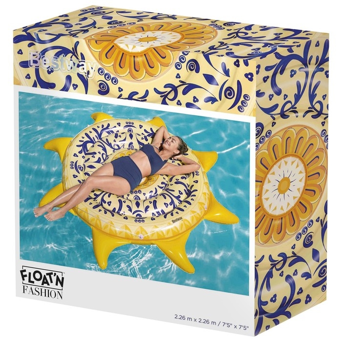 Матрас для плавания «Солнечный остров», 226 х 226 см, 43391 Матрас для плавания «Солнечный остров», 226 х 226 см, 43391