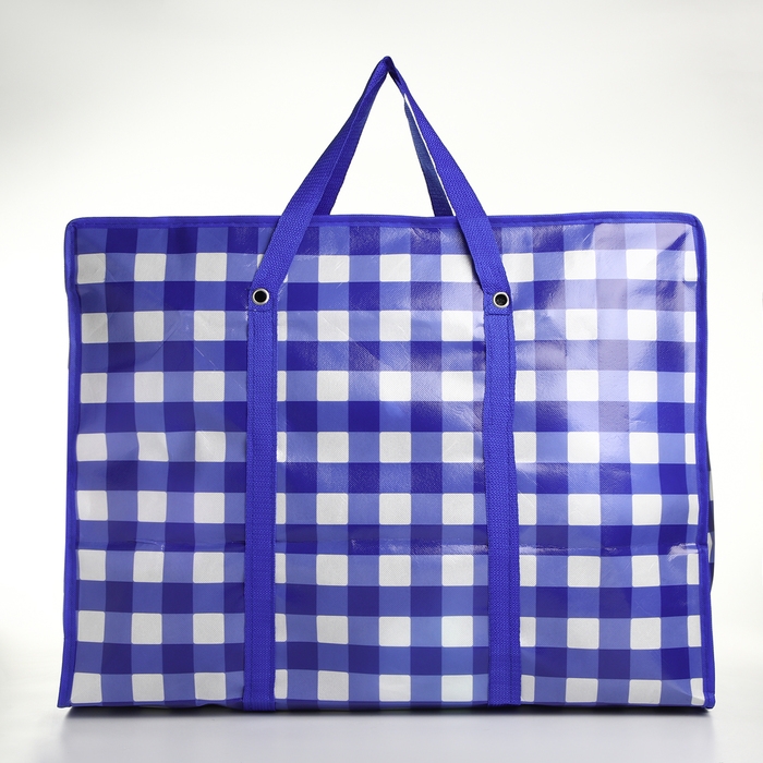 Сумка хозяйственная на молнии, цвет синий Сумка хозяйственная на молнии, цвет синий