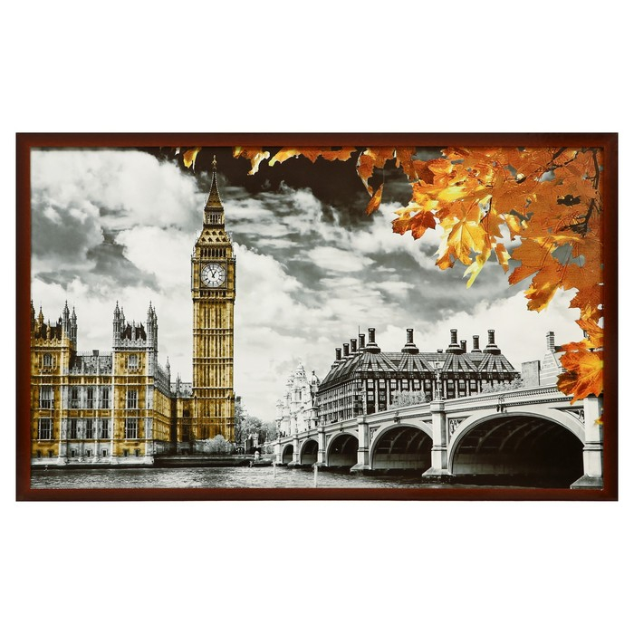 Картина  Картина "Осень" 67х107 см рамка МИКС