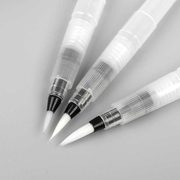 Набор кистей для туши и краски набор 3 шт размер 1,2 см, 1,5 см, 1,8 см 15,5х2 см Набор кистей для туши и краски набор 3 шт размер 1,2 см, 1,5 см, 1,8 см 15,5х2 см