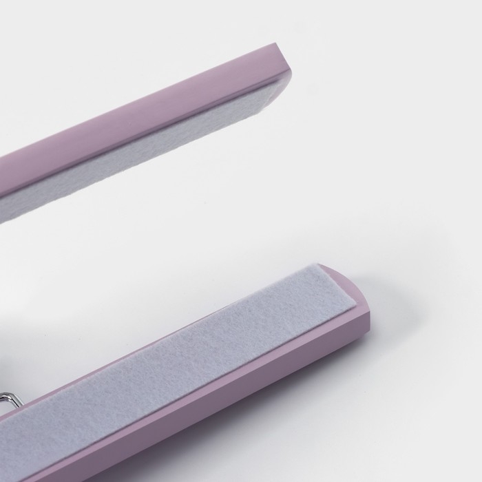 Вешалки для брюк и юбок LaDо́m Brillant, 30×17×2,4 см, 2 шт, деревянные, цвет розовый Вешалки для брюк и юбок LaDо́m Brillant, 30×17×2,4 см, 2 шт, деревянные, цвет розовый