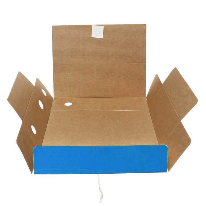 Папка архивная с завязками,микрогофрокартон, 100мм, синий, до 900л. Папка архивная с завязками,микрогофрокартон, 100мм, синий, до 900л.