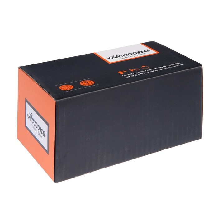 Смеситель для биде Accoona A3290F-2, с гигиеническим душем, настенный, черный Смеситель для биде Accoona A3290F-2, с гигиеническим душем, настенный, черный