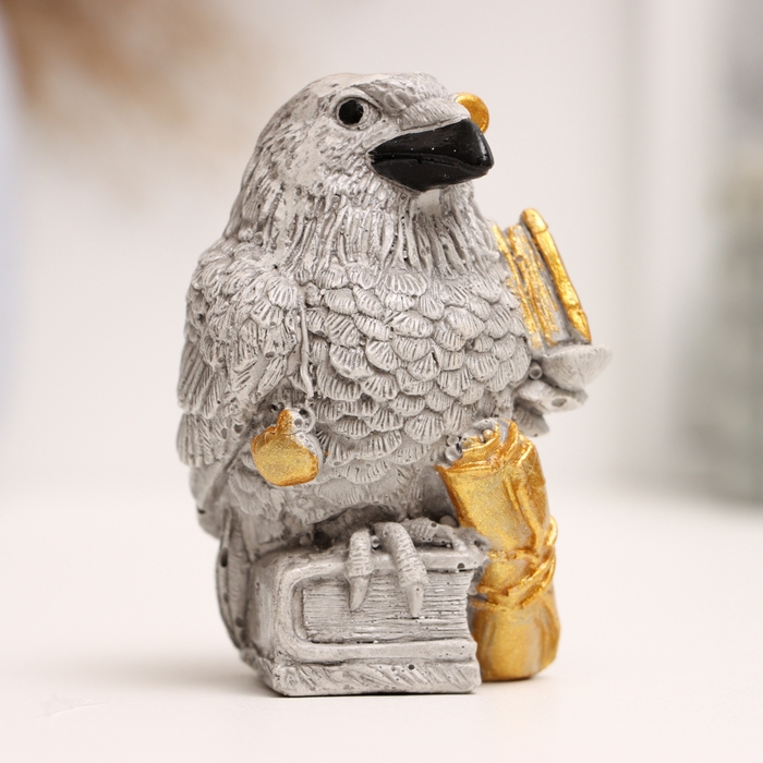 Фигура Фигура "Ворон с книгой" 10х5х5см