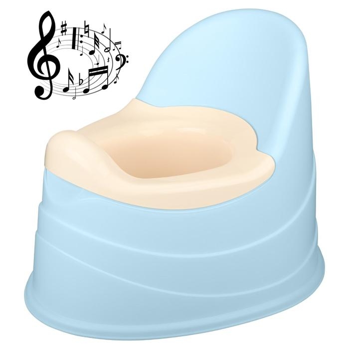 Горшок детский музыкальный, съёмная чаша, цвет голубой Горшок детский музыкальный, съёмная чаша, цвет голубой