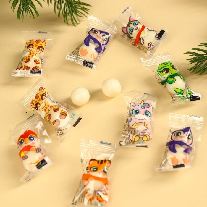 Новый год! Жевательная резинка &laquo;Сладкий новый год&raquo;, вкус: тутти-фрутти, 50 г.