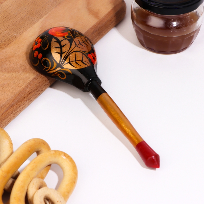Ложка полубаская Ложка полубаская "Хохлома", традиционная роспись