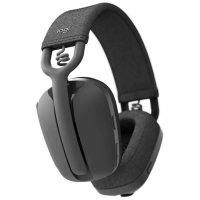 Наушники LOGITECH ZONE Vibe 100, компьютерные, микрофон, беспроводные, чёрные