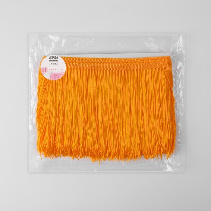 Тесьма декоративная «Бахрома», 15 см, 5 ± 0,5 м, цвет золотисто-бежевый Тесьма декоративная «Бахрома», 15 см, 5 ± 0,5 м, цвет золотисто-бежевый