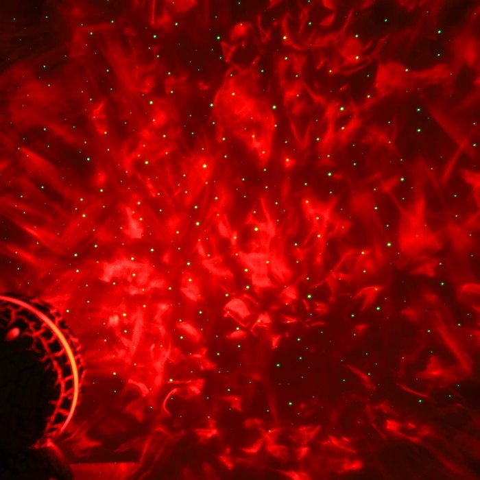 Световой прибор «Яйцо динозавра» 10 см, динамик, съёмная полусфера, свечение RGB, пульт ДУ, USB, белый