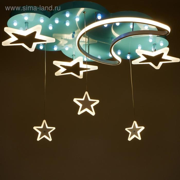 Люстра 70614/3 29хLED 58Вт голубой 74х63х38 см BayerLux