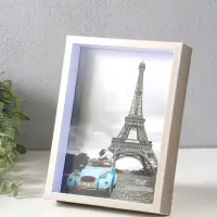 Фоторамка пластик 15х20 см "Ламберто" серебро с белым 21х16х3,5 см