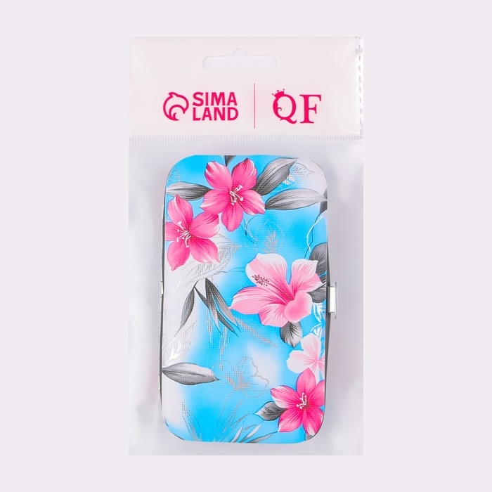 Набор маникюрный «Цветы», 6 предметов, в футляре, цвет МИКС Набор маникюрный «Цветы», 6 предметов, в футляре, цвет МИКС