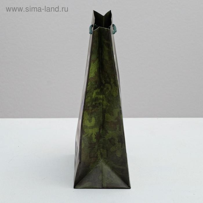 Пакет подарочный ламинированный вертикальный, упаковка, «Настоящий Защитник!», MS 18 х 23 х 10 см Пакет подарочный ламинированный вертикальный, упаковка, «Настоящий Защитник!», MS 18 х 23 х 10 см