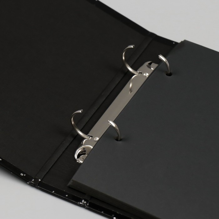 Фотоальбом 25 листов (уголки+кольца) Фотоальбом 25 листов (уголки+кольца) "Бесконечность" серебро 19х27х3 см