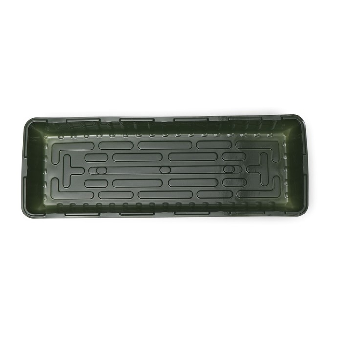 Мини-парник для рассады, 58 × 21 × 12 см, без вставок, тёмно-зелёный, Greengo