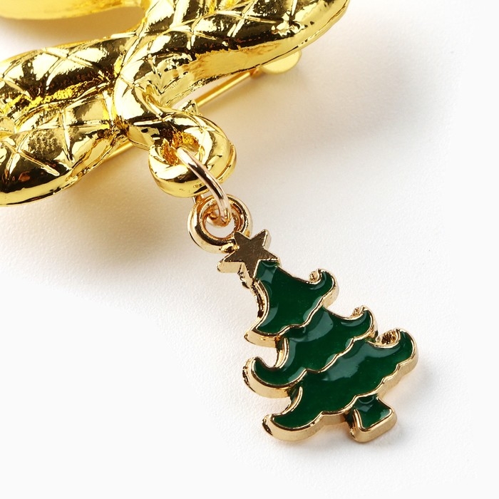 Брошь новогодняя «Happy New Year», на Новый год, 6 х 8 см Брошь новогодняя «Happy New Year», на Новый год, 6 х 8 см