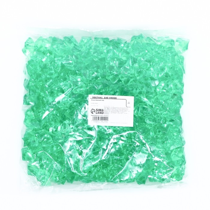 Искусственный лед, 260 шт, 25 х 18 мм, зеленый Искусственный лед, 260 шт, 25 х 18 мм, зеленый
