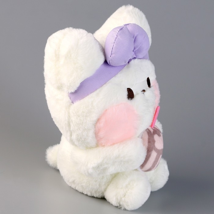 Мягкая игрушка «Котик с бантиком», 22 см