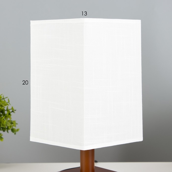 Настольная лампа Настольная лампа "Карот" E27 40Вт коричневый 13х13х28 см RISALUX