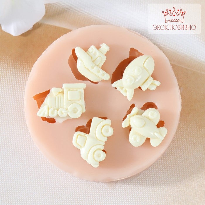 Молд силиконовый Молд силиконовый "Транспорт" от 2 до 2,3 см