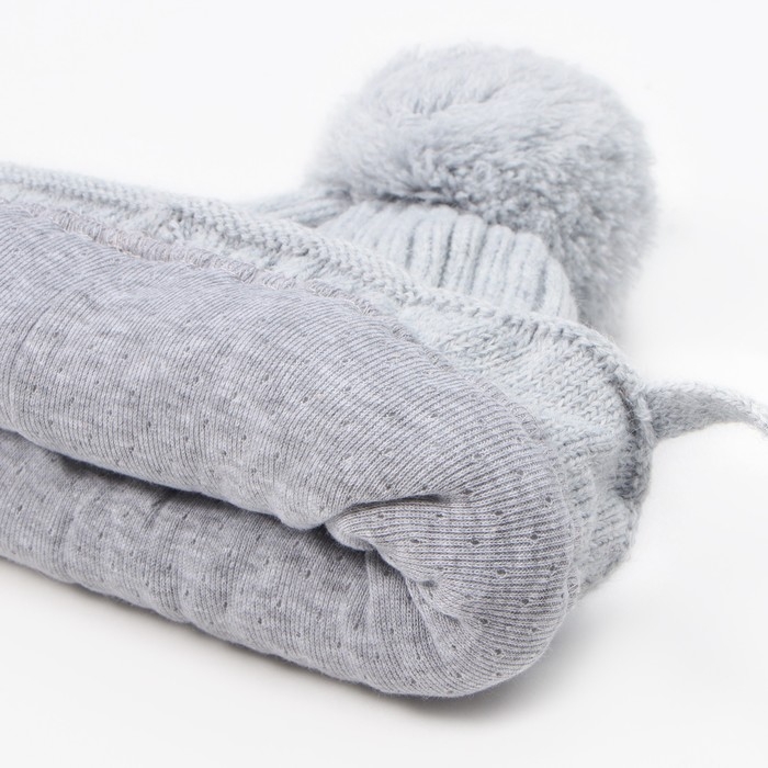 Шапка детская, цвет серый, размер 52-54 Шапка детская, цвет серый, размер 52-54