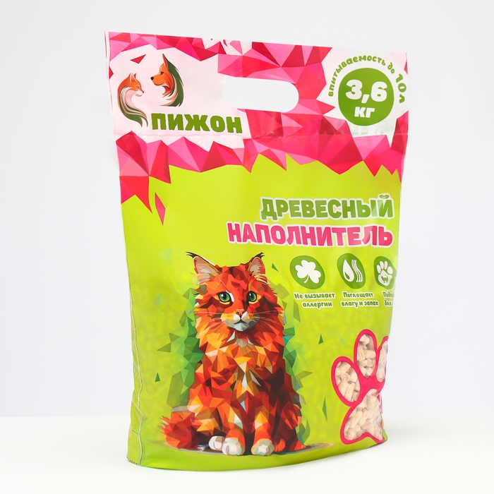 Наполнитель древесный Наполнитель древесный "Пижон" 10л