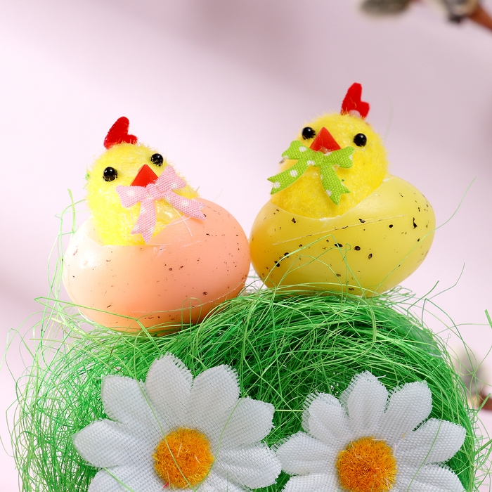 Набор для декора пасхальный «Цыплята» 2 × 11 × 11 см Набор для декора пасхальный «Цыплята» 2 × 11 × 11 см