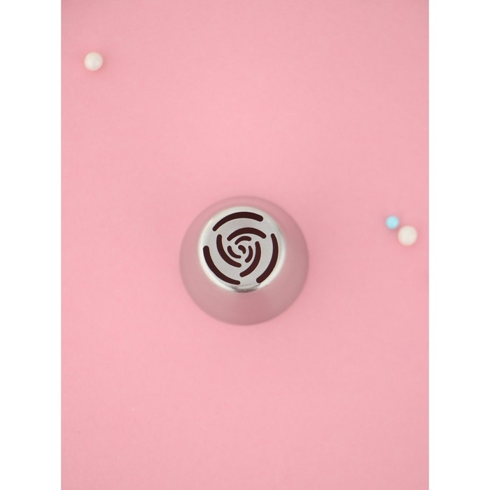 Насадка кондитерская KONFINETTA «Роза 10 лепестков пышная», d=3,7 см, выход d=2 см, нержавеющая сталь Насадка кондитерская KONFINETTA «Роза 10 лепестков пышная», d=3,7 см, выход d=2 см, нержавеющая сталь