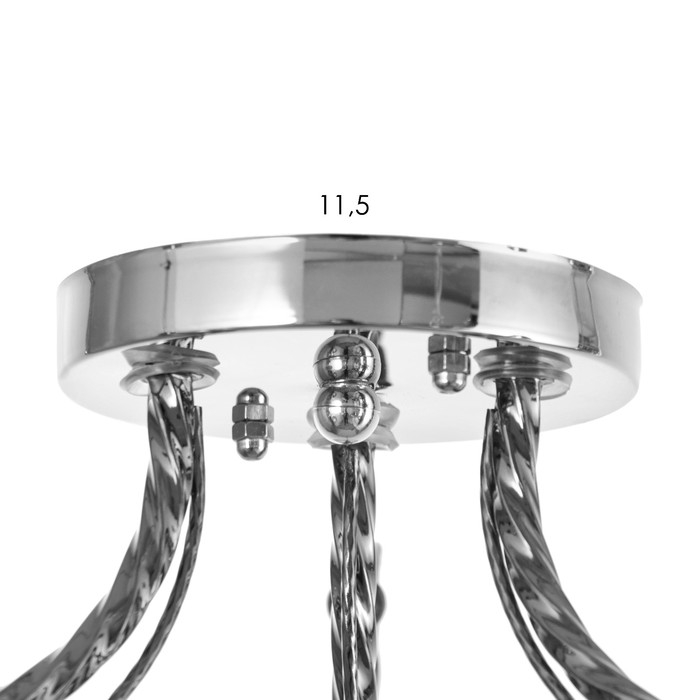 Люстра Люстра "Тереза" 3х40Вт Е27 Хром, черный хром 55х55х21см