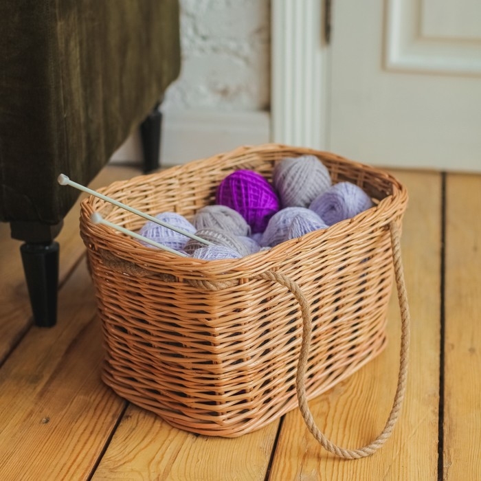 Корзина «Хозяйственная», с ручками, 34/43×24/32×21 см, ручное плетение, лоза Корзина «Хозяйственная», с ручками, 34/43×24/32×21 см, ручное плетение, лоза