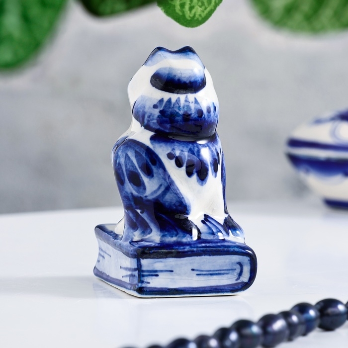 Сувенир «Сова на книгах», 8 см, гжель Сувенир «Сова на книгах», 8 см, гжель