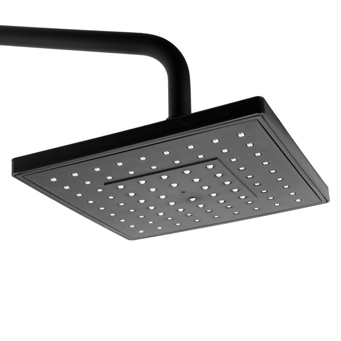 Душевая система ZEIN Z3863, смеситель, верхняя, ручная и гигиеническая лейка, полка, черная   993217 Душевая система ZEIN Z3863, смеситель, верхняя, ручная и гигиеническая лейка, полка, черная   993217