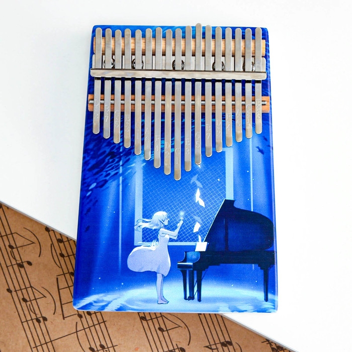 Музыкальный инструмент Калимба Музыкальный инструмент Калимба "Девочка с пианино", 17 нот