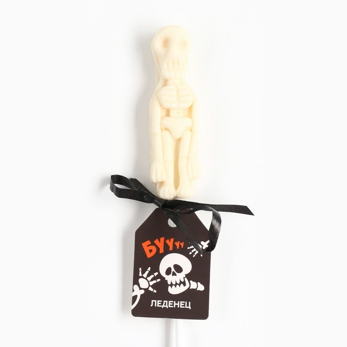 Хэллоуин Леденец на палочке, со вкусом пломбира «Череп», 22 г. Хэллоуин Леденец на палочке, со вкусом пломбира «Череп», 22 г.