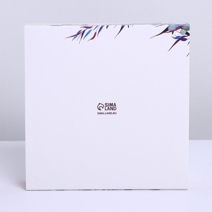 Коробка для конфет, кондитерская упаковка, 16 ячеек, With love, 17.7 х 17.7 х 3.8 см Коробка для конфет, кондитерская упаковка, 16 ячеек, With love, 17.7 х 17.7 х 3.8 см