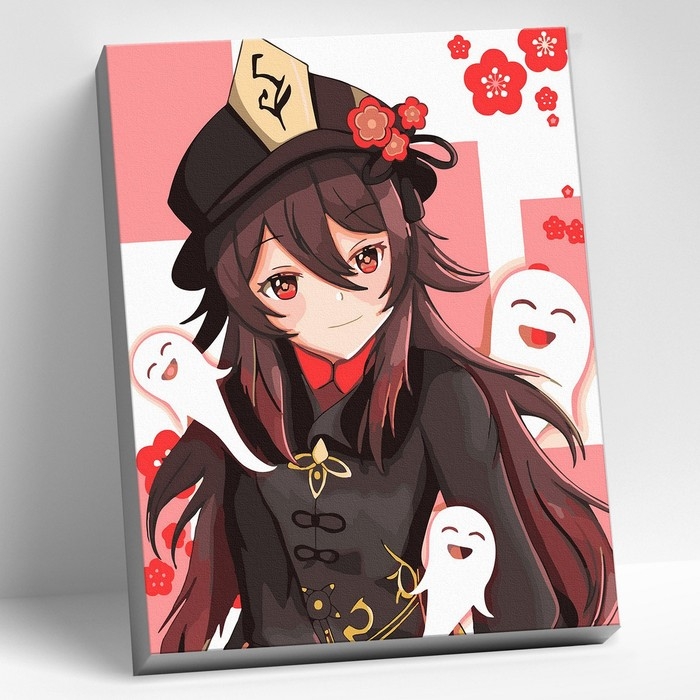 Картина по номерам 30 × 40 см «Геншин» «Ху Тао» 17 цветов Картина по номерам 30 × 40 см «Геншин» «Ху Тао» 17 цветов